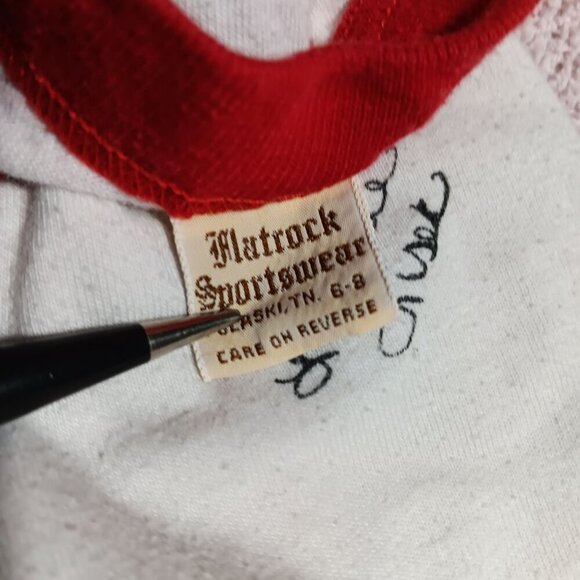 Vintage Boys 6-8 1984 Baseball Ringer Oxford Cardinals Class Of 84 Raglan T-Shir - Picture 2 of 5